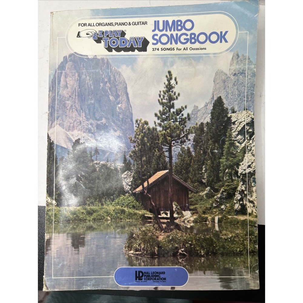 EZ Play Today Jumbo Songbook Hal Leonard 1977 Piano Organ 274 Songs Sheet Music